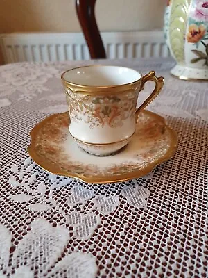 Buy Antique Guilded Limoges Cup And Saucer • 28.90£