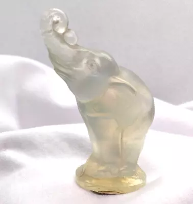 Buy Vintage SABINO French 30's Stylized Elephant Opalescent Art Deco Glass Figurine • 240.72£