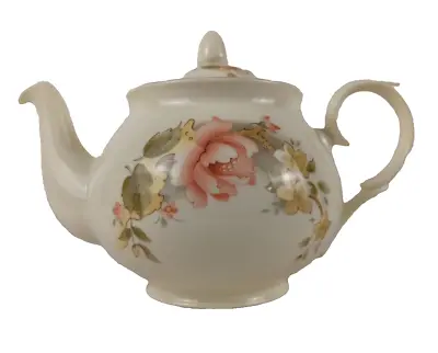 Buy Duchess China England Delicate Peach Rose 4 Cup Bone China Teapot Gold Accents • 32.64£