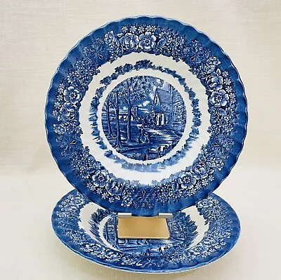 Buy British Anchor  Memory Lane Staffordshire 18cm Plate Blue Willow Pattern • 2.99£