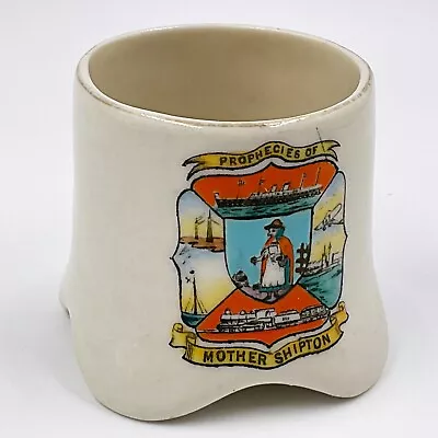 Buy Carlton Crested China Vase / Pot With Inscription - Prophecies Of Mother Shipton • 24£