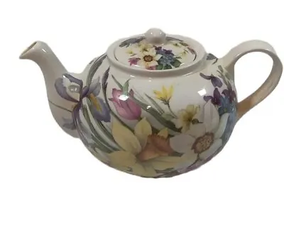 Buy St George Teapot English Fine Bone China  Floral Pastel  Garden Country Cottage • 15.08£