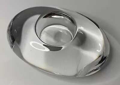 Buy Orrefors Sweden Glass Votive Candle Holder Perfect Oblong Design • 18.03£