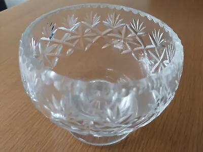 Buy Beautiful 'Thomas Webb' Cut Glass Crystal Bowl 10cms Tall X 12cms Across, In VGC • 5.95£