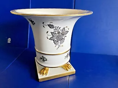 Buy Herend Porcelain Handpainted Chinese Bouquet Gray Cachepot 6401-0-00/ang • 319.67£