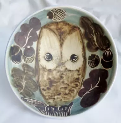 Buy Owl Bowl Dish Display Ornament Unglazed Studio Pottery Concave • 9.99£