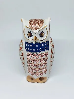 Buy Vintage Owl Figurine  Ornament Porcelain Imari Print  H 13 Cm Oriental  • 10£