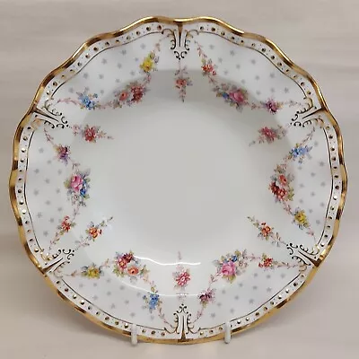 Buy ROYAL CROWN DERBY ROYAL ANTOINETTE SOUP PLATE 22.5 CM WIDE 1st QUALITY. No 4. • 70£