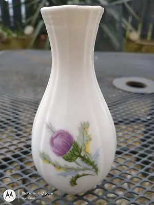 Buy Vintage Royal Vale/ Doulton China Posy Vase -scottish Thistle -fluted Design • 8£