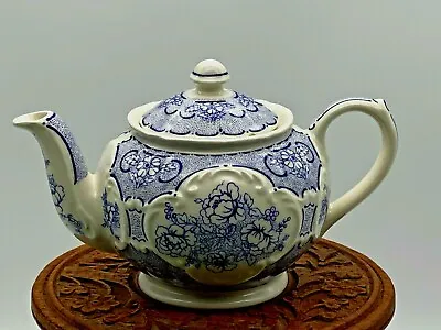 Buy Vintage Sadler The Afternoon Tea Collection Small Teapot White Blue Chip • 17£