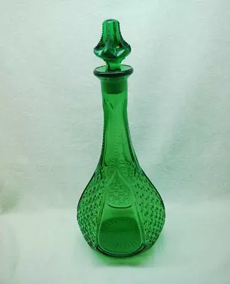 Buy Beautiful Victorian Us Glass Tiny Fine Cut Eapg Green Decanter C1904 • 123.91£
