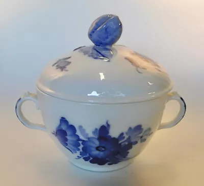 Buy Vintage Royal Copenhagen China - #8142 Braided Blue Flowers Sugar Bowl With Lid • 32.65£