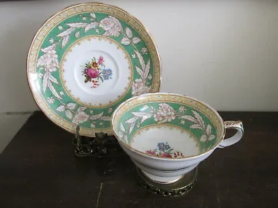 Buy Spode Copeland`s China England Porcelain Green Duchess Tea Cup And Saucer • 43.22£