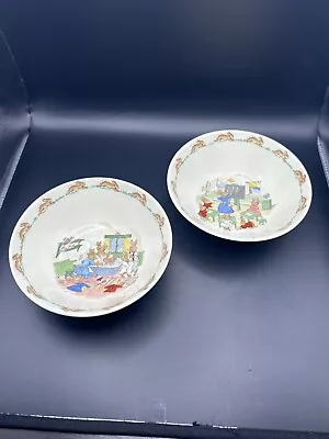 Buy Set Of 2 Royal Doulton Bunnykins Bone China Bowls Easter Bunny Rabbit Gift • 24.96£