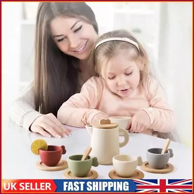 Buy 9pcs/10pcs Pretend Play Tea Set Role Play Wooden Tea Set For Kids (10pcs) • 17.29£
