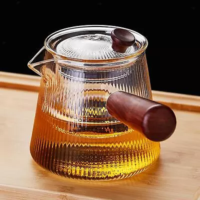 Buy Glass Teapot With Infuser Stovetop Safe, Easy To Use, Elegant Simple Teapot With • 17.64£