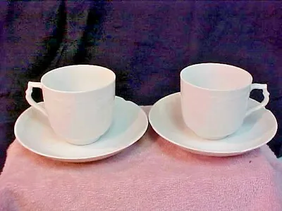 Buy Kaiser DUBARRY White Fine Porcelain (2) Sets Of Tea Cup & Saucer  W.Germany • 19.13£