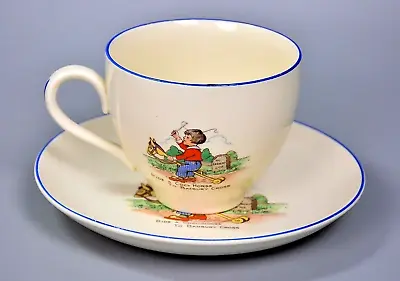 Buy Vintage Burleigh Ware Children's Nursery Rhyme Cup & Saucer, Ride A Cock Horse • 15£