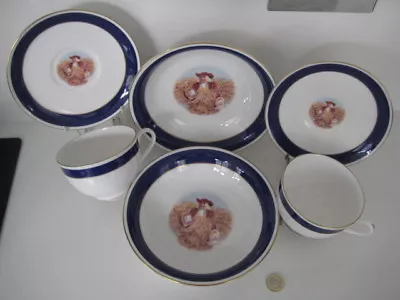 Buy Royal Worcester Breakfast Set Large Cups & Saucers Bowls Quaker Oats Advertising • 29.99£