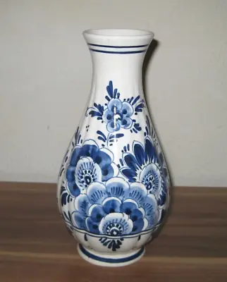 Buy Large Delfts  Crown  88 Ceramic Flower Vase Flowered Approx. 22cm • 12.30£