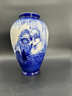 Buy Vntg Rare Lord Nelson Ware Vase “Babes In The Woods” Blue Staffordshire, England • 110.01£
