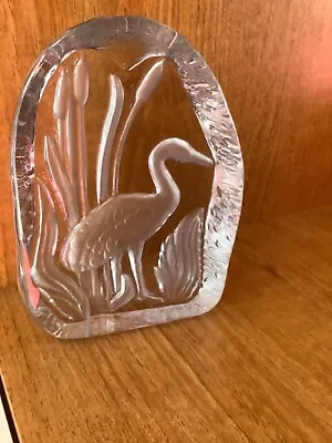 Buy Glass Slab With (heron) Engraved. • 5£