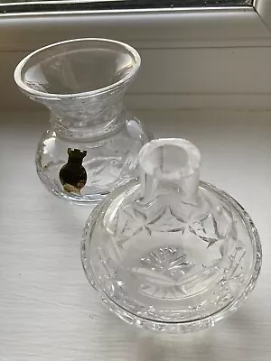 Buy Webb Corbett Cut Glass Posy Vase And Another 3” High • 0.99£