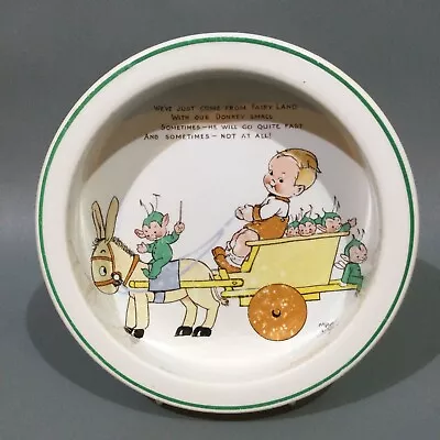 Buy Vintage Shelley Nursery Ware Baby Bowl / Porringer Mabel Lucie Attwell • 24.95£