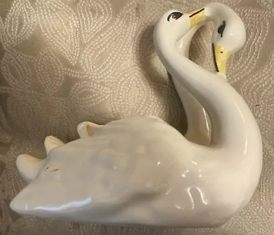 Buy Camark Double Swan Ceramic Planter #521 MADE IN USA Vintage Retro • 4.80£