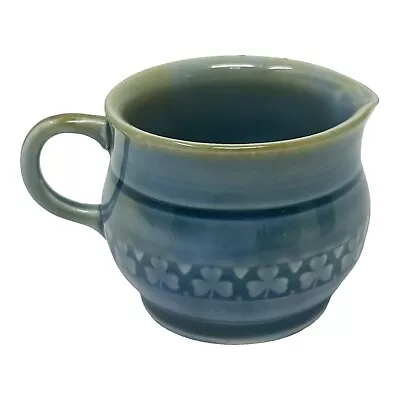 Buy Wade Pottery, Ireland, Green Blue Ceramic Clover Design Miniature Creamer 2” • 10.61£