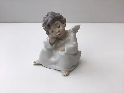 Buy Lladro Porcelain Figure - Angel Thinking - No. 4539 From  Early 1970's Perfect • 68£