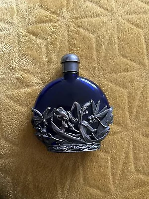 Buy First Impressions Glass Perfume Bottle Blue Dragonfly 9.5cm Tall • 16£