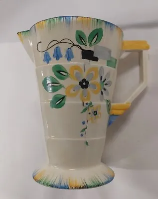 Buy W H Grindley Pottery Deco 1950s Jug Vase, Hand Painted Absolutely Mint Condition • 39.99£