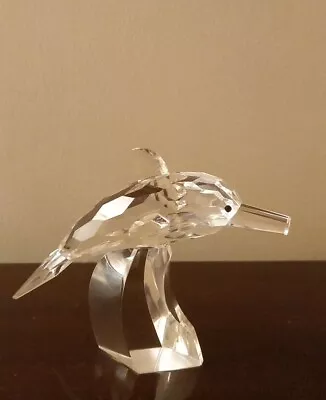 Buy Cut Glass Dolphin Figure 'Wild And Free' Ornament Figurine Sculpture  • 5£