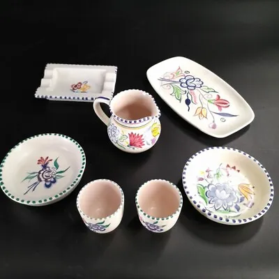 Buy Poole Pottery Bowl Jug Tray Egg-cups X 7 In All Design - (W1 • 23£