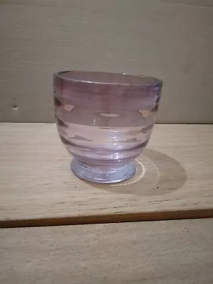 Buy Vintage Lead Amethyst Glass Candy Bowl • 28£