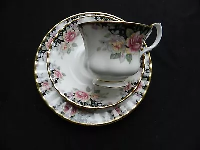 Buy Royal Albert Concerto 1991 Cup, Saucer And Side Plate Trio Seconds • 14.99£