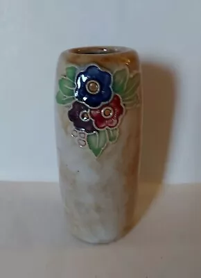 Buy Antique Art Deco Royal Doulton Stoneware Cylindrical Vase 14.5cm Circa 1922-27 • 29.99£