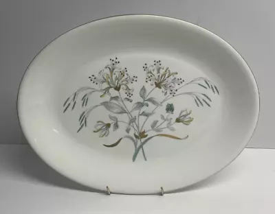 Buy Wedgwood Bone China Honeysuckle Gray Oval Platter ( L02), Tableware, Vintage • 21.99£