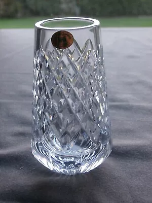 Buy Tyrone Crystal 4  Cappagh Vase - Stamped  - Ex Cond • 5.99£