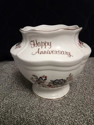 Buy Royal Tara Porcelain Happy Anniversary Vase 5  Tall Ireland Galway  Irish China • 8.99£