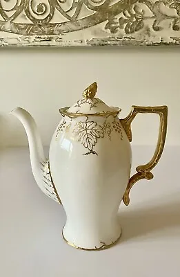Buy Royal Crown Derby Gold Vine Coffee Pot Bone China England Teapot • 75£