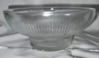 Buy Vintage Clear Glass HOOSIER Ribbed Footed Bowl Nut Candy Dish #4054 • 13.28£