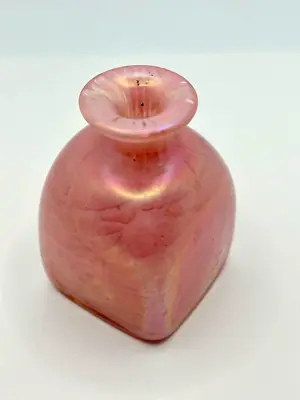 Buy Vtg Bud Vase Pink Glass Small Approx 3  Decor Grannycore Cottage Gift Retro  • 24£