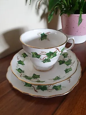 Buy Lovely Vintage Colclough Ivy Leaf Tea / Coffee Cup, Saucer & Plate Trio Set   • 5.99£
