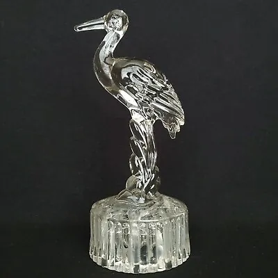 Buy Vtg Cambridge Glass #1645 Heron Egret Crane Centerpiece Bowl Flower Frog 8.75  • 46.47£