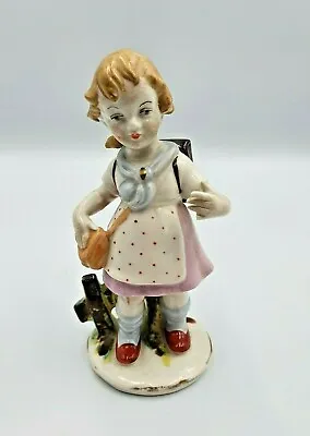Buy Antique Continental Dresden Girl Porcelain Figurine • 48£