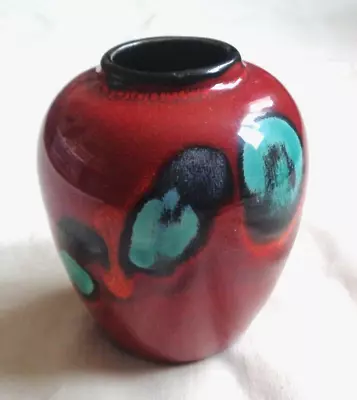 Buy Small Poole Pottery Vase - Red • 20£