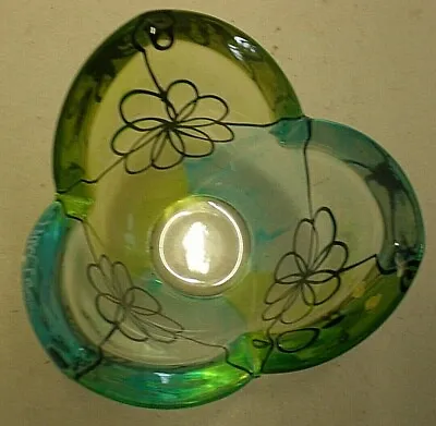 Buy 1970's Vintage Maltese Art Glass Night Light Holder (EB6) • 8.50£
