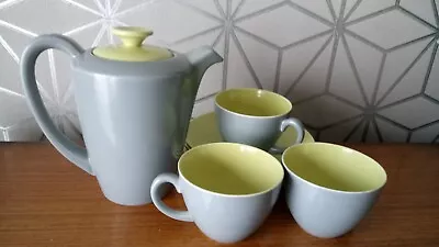Buy Vintage Poole Pottery Coffee POT 3 CUPS 4 SAUCERS. • 15£